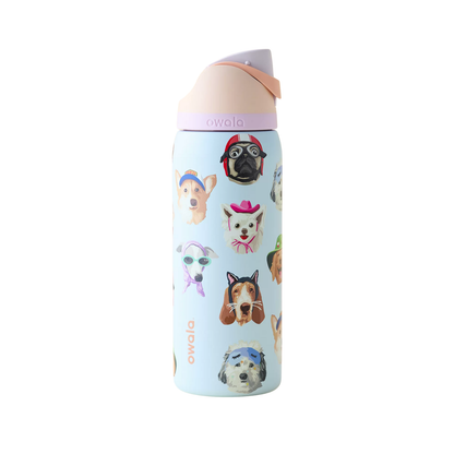 (Preorden) Owala UO Exclusive Dog Collage FreeSip 32 oz Water Bottle