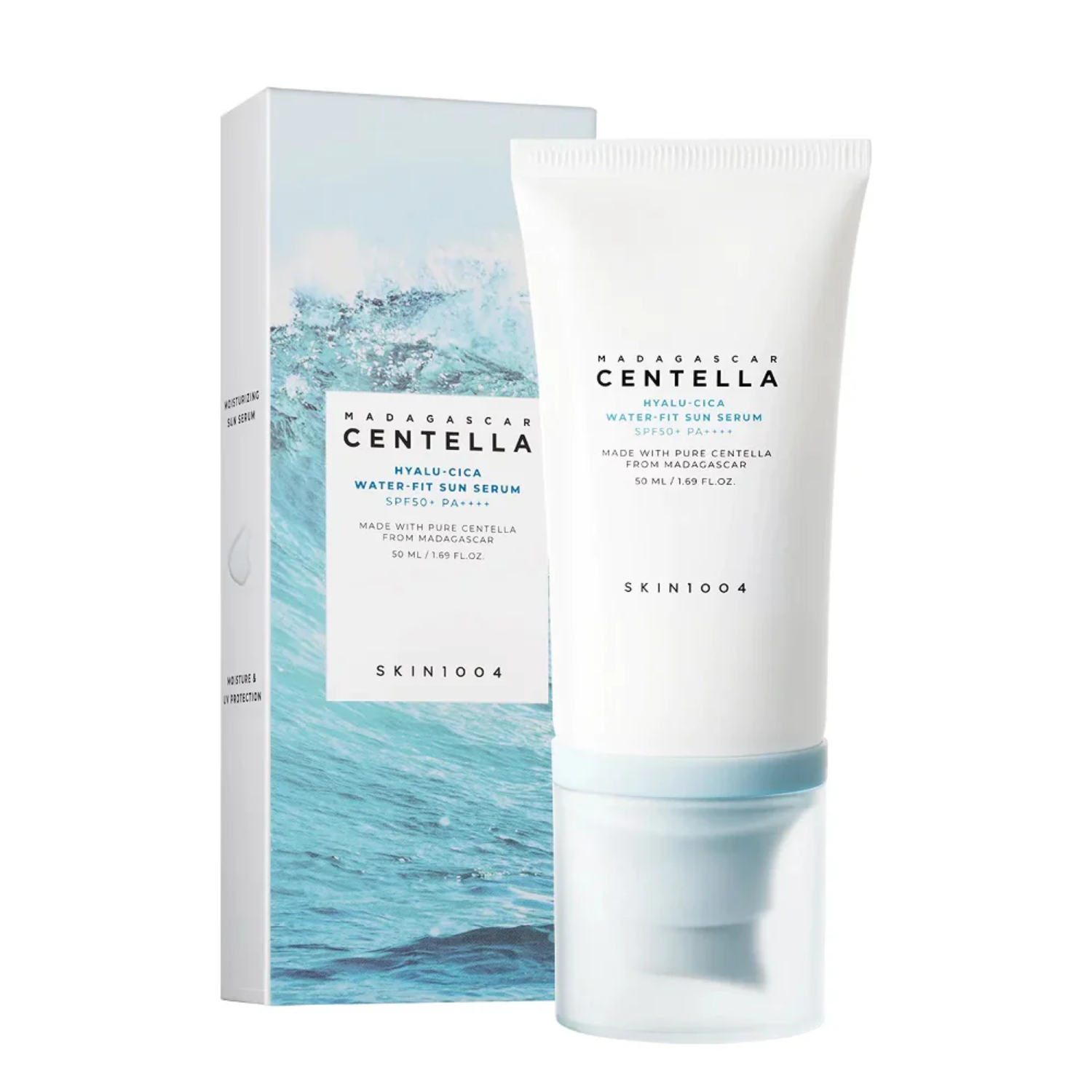 SKIN1004 Madagascar Centella Hyalu-Cica Water-Fit Sun Serum SPF50+ PA++++ Солнцезащитная сыворотка 50мл