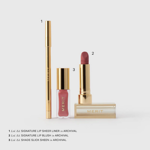 (Preorden) MERIT The Archival Lip Essentials Gift Set