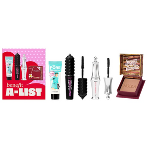 (Preorden) Benefit Cosmetics A-List Bestsellers Mini Mascara, Brow Gel, Bronzer, & Primer Set