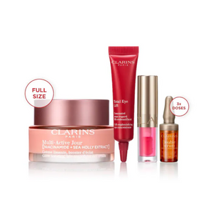 (Preorden) Clarins Multi-Active Anti Aging Set for Lines, Pores, Glow