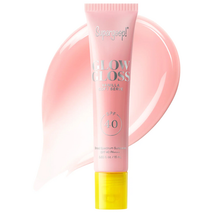 (Preorden) Supergoop! Glow Gloss SPF 40 Lip Balm with Peptides and Shea Butter