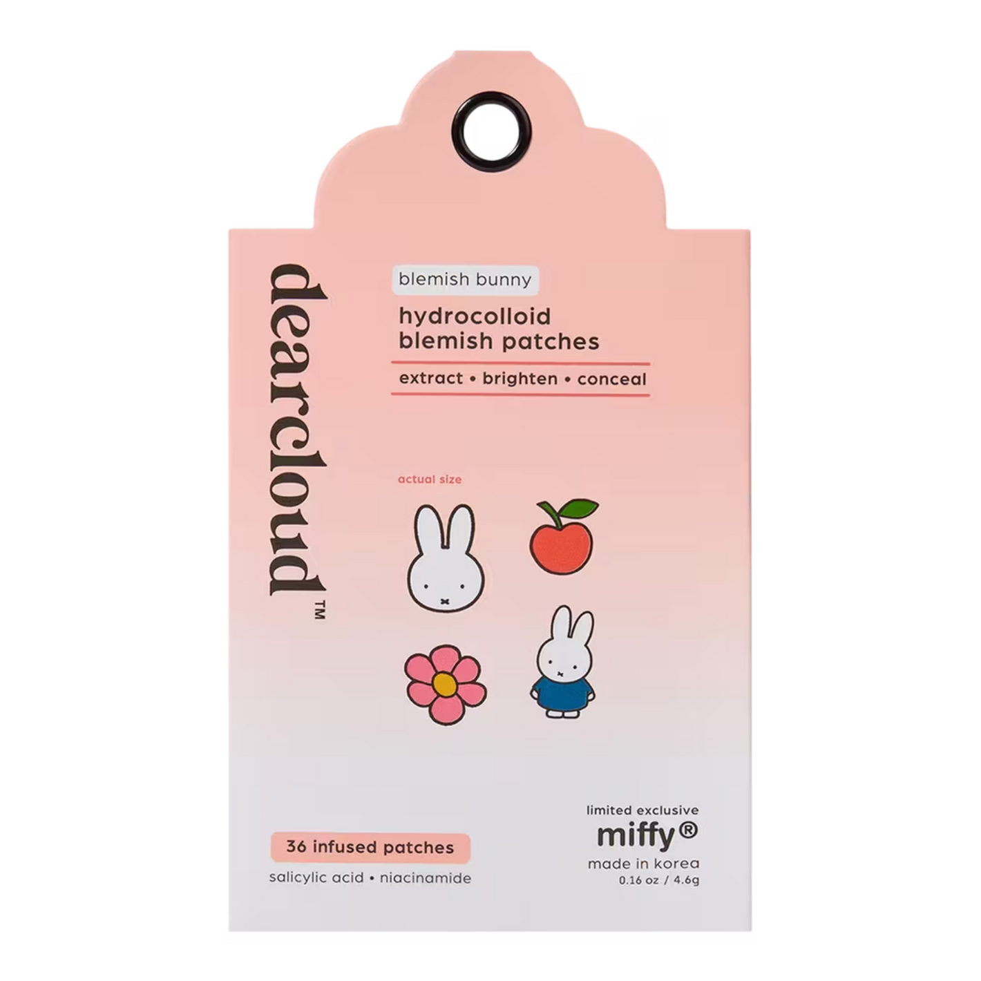 (Preorden) dearcloud Miffy Blemish Bunny Hydrocolloid Patches