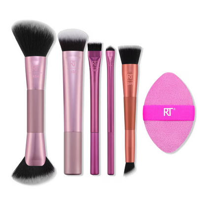 (Preorden) Real Techniques Big Blends Energy Brush + Dual-Sided Puff Set