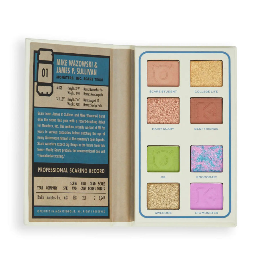 revolution x monsters university Revolution x Monsters University Mike & Sulley Scare Card Palette